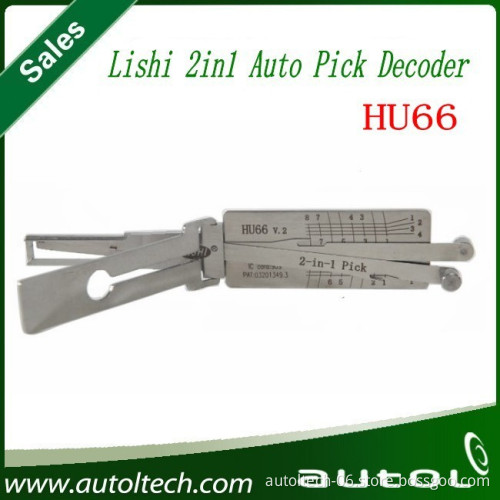 Genine HU66 Lishi 2in1 Pick Decoder Car Lock Pick Tool